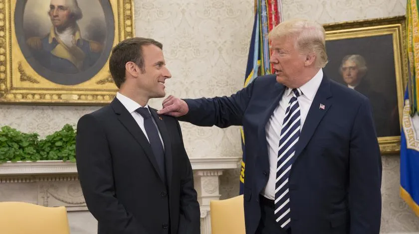 трамп і макрон трамп і макрон