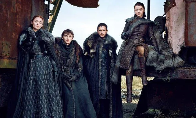 Родина Старків: Санса, Арія, Бран, Джон Сноу Родина Старків: Санса, Арія, Бран, Джон Сноу