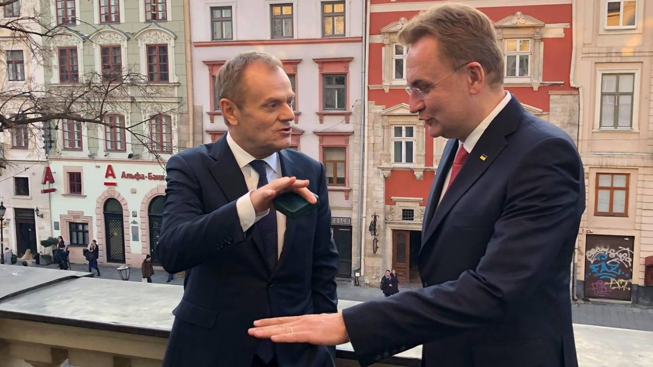 Садовий зустрівся з Головою Європейської Ради Дональдом Туском Садовий зустрівся з Головою Європейської Ради Дональдом Туском