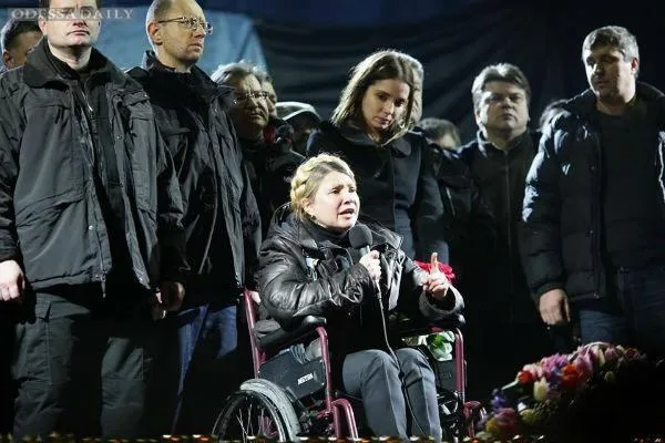 Юлія Тимошенко також виступила на сцені Майдану
