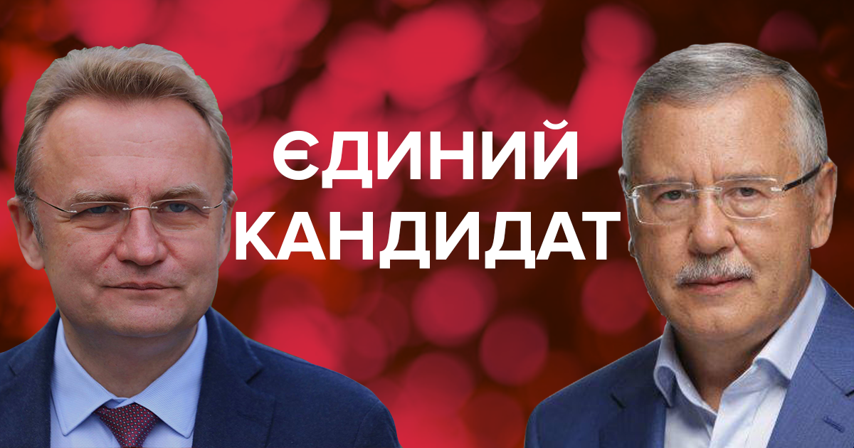 Садовый и Гриценко - Садовой снял свою кандидатуру на выборах 2019 Украины