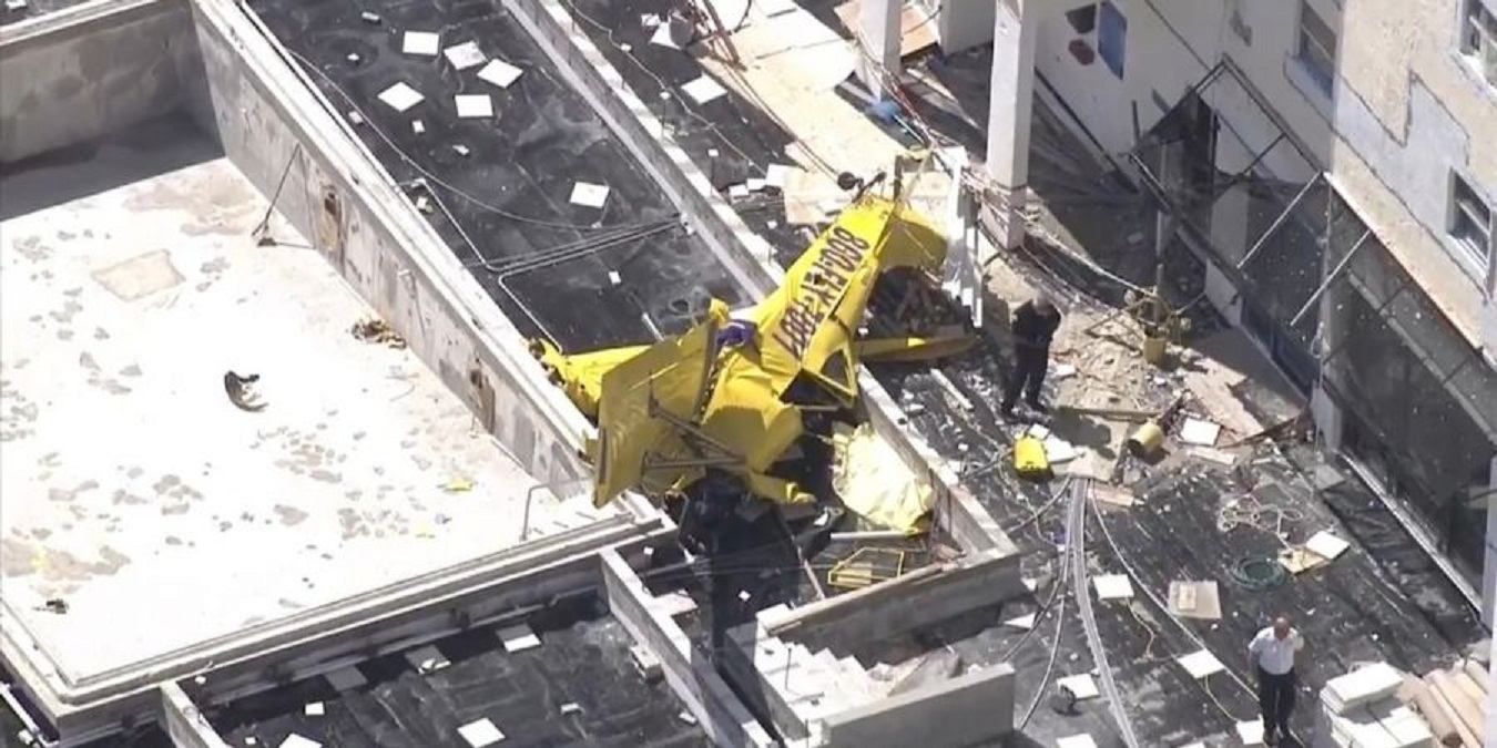 Двигатель пробил стену и влетел на кухню: во Флориде самолет врезался в многоэтажку