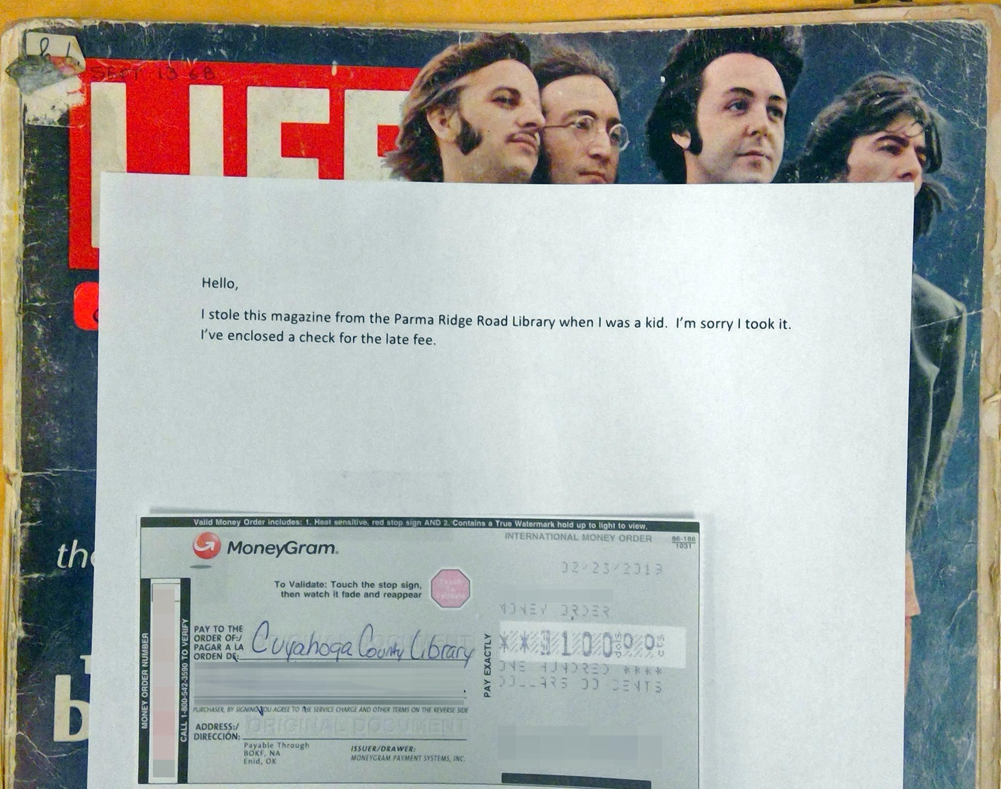 Американец вернул в библиотеку журнал, который украл 50 лет назад Американец вернул в библиотеку журнал, который украл 50 лет назад