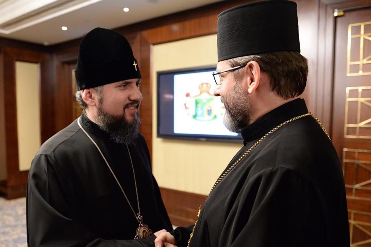 Предстоятель ПЦУ Епіфаній зустрівся із главою УГКЦ Святославом: про що говорили Предстоятель ПЦУ Епіфаній зустрівся із главою УГКЦ Святославом: про що говорили