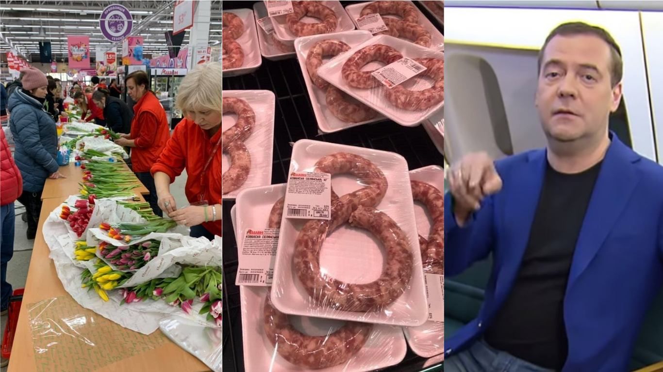 Найсмішніші меми тижня: квітковий ажіотаж на 8 березня і фейл Медведєва Найсмішніші меми тижня: квітковий ажіотаж на 8 березня і фейл Медведєва