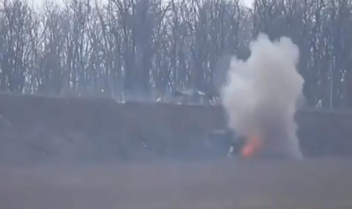 Військові ЗСУ знищили позицію бойовиків на Донбасі: яскраве відео