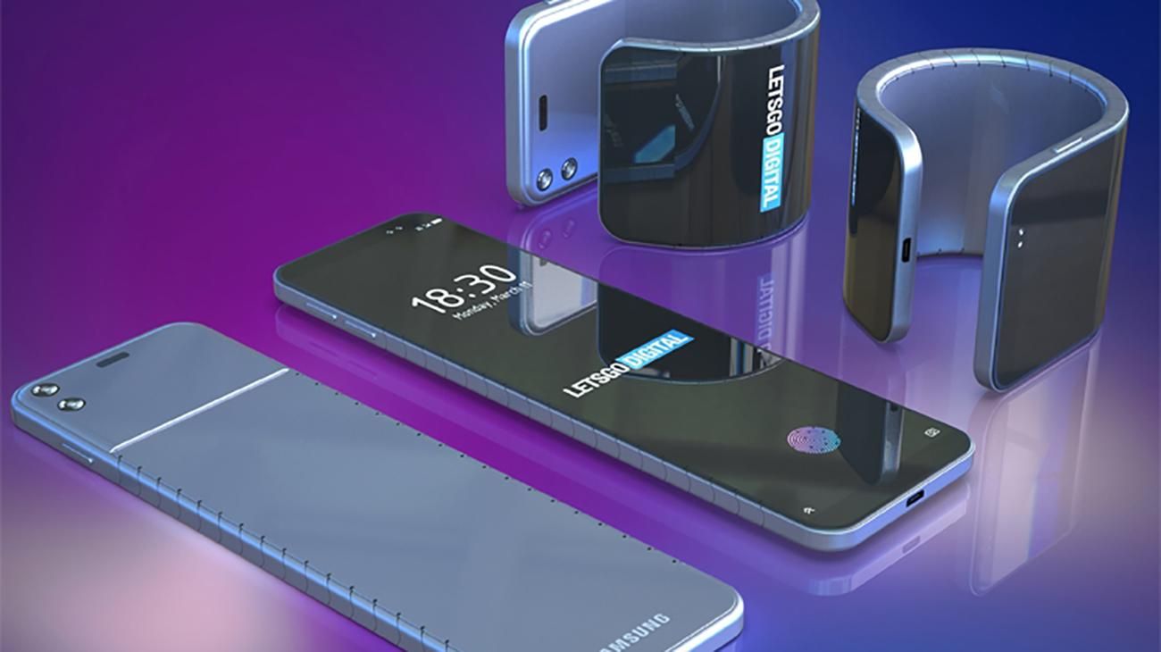 Samsung представить гнучкий смартфон-браслет: фото