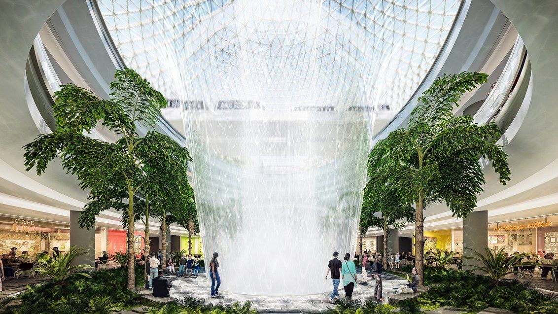 Найвищий штучний водоспад світу відкрили в аеропорту Сінгапура: фото, від яких перехоплює подих