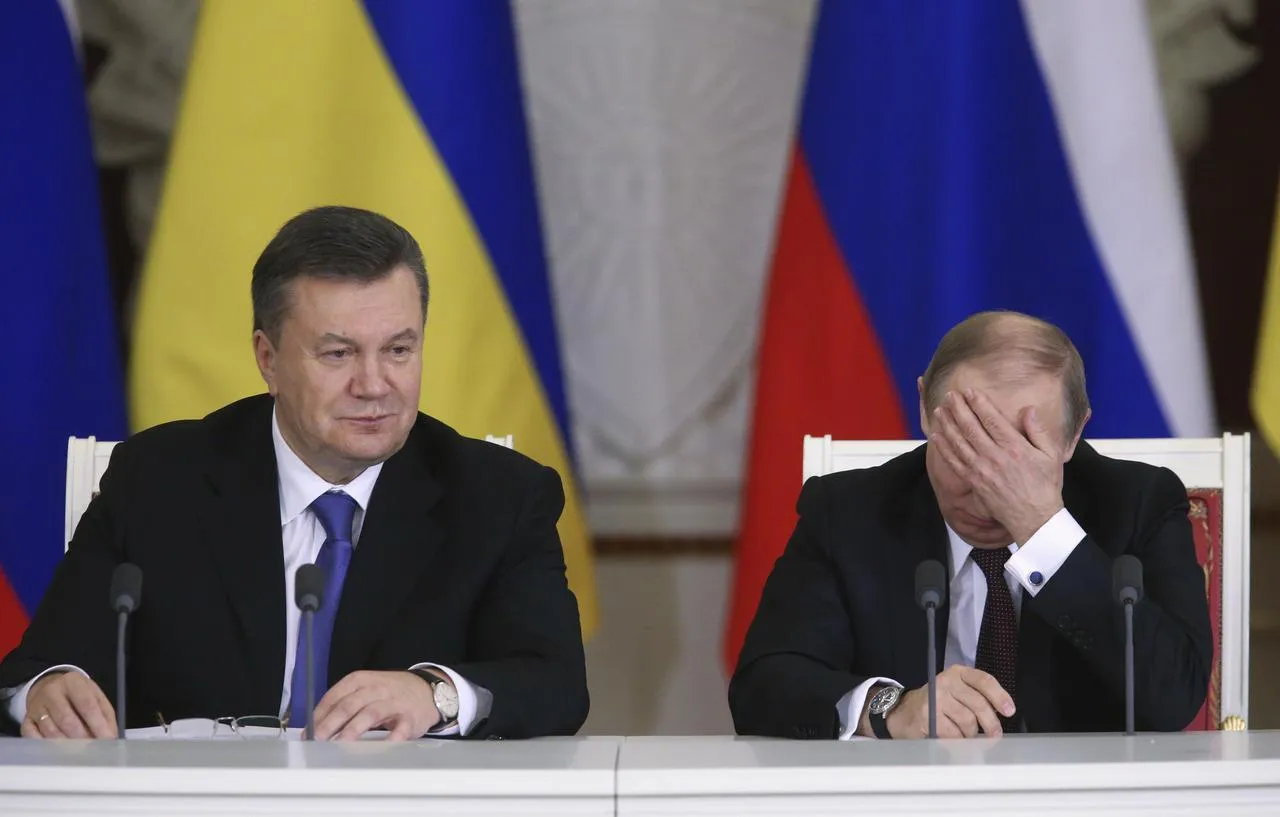 Віктор  Янукович та Володимир Путін