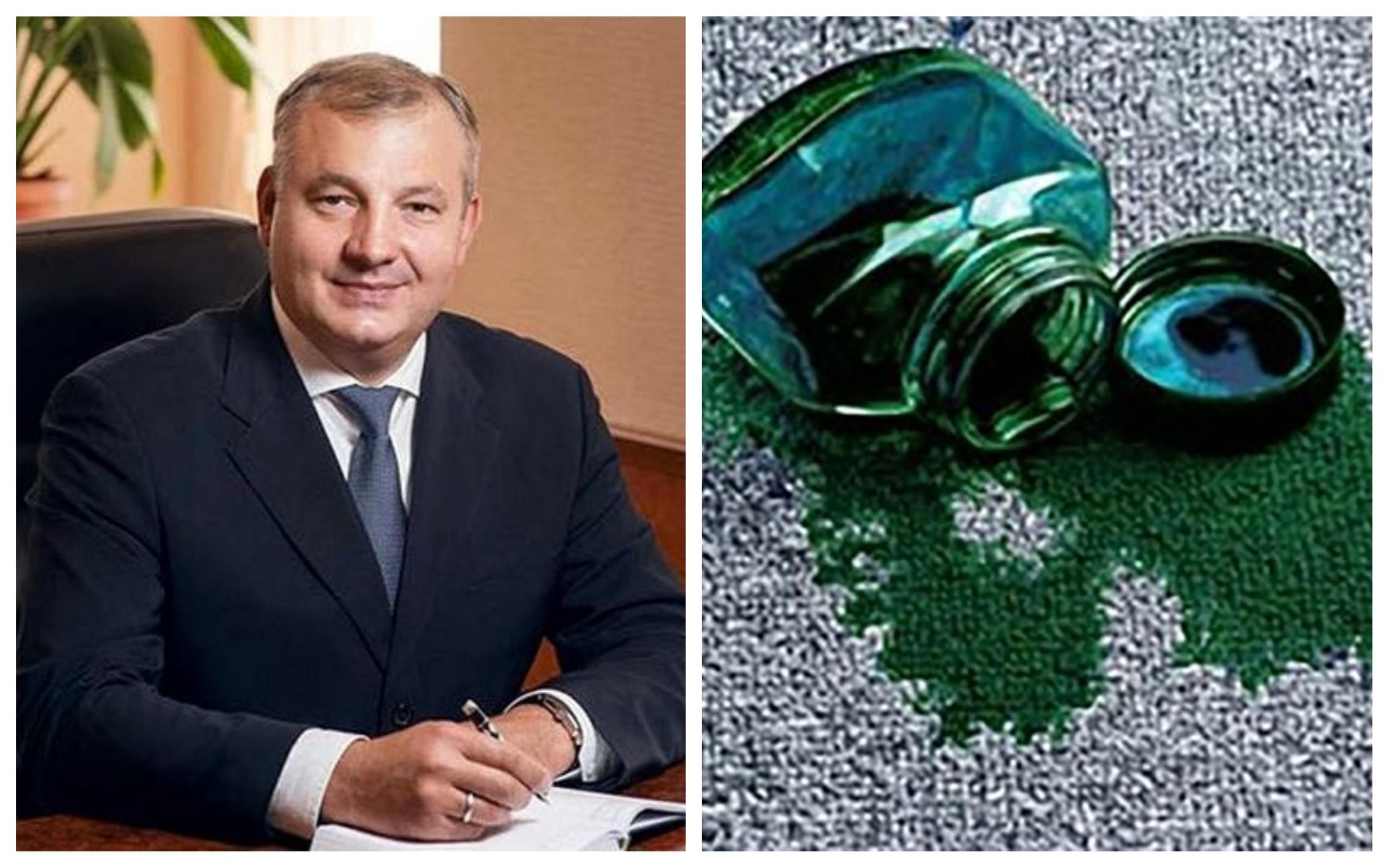 В Киеве судью облили зеленкой