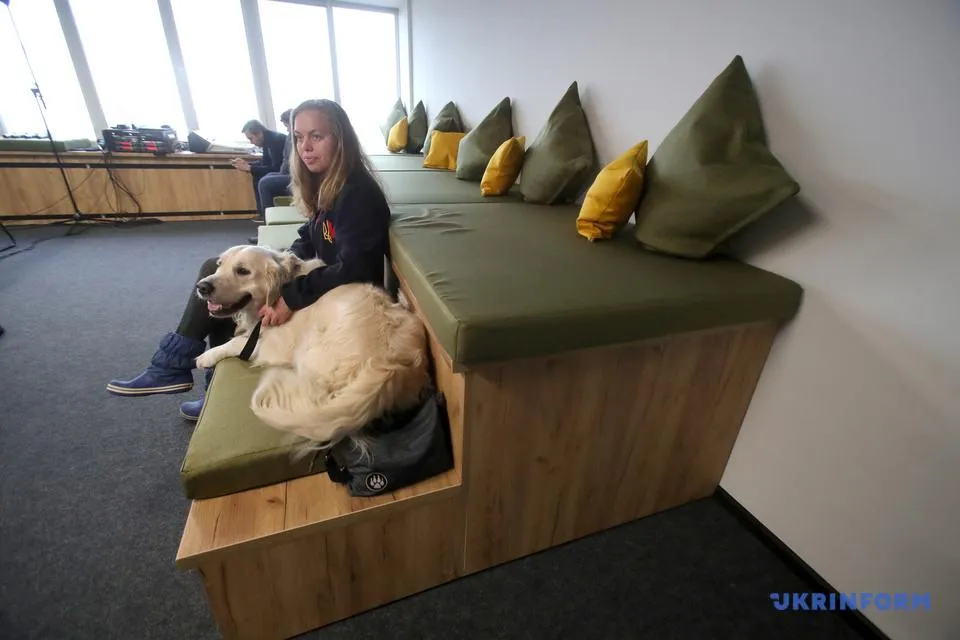 У Veteran Hub є собаки-терапевти