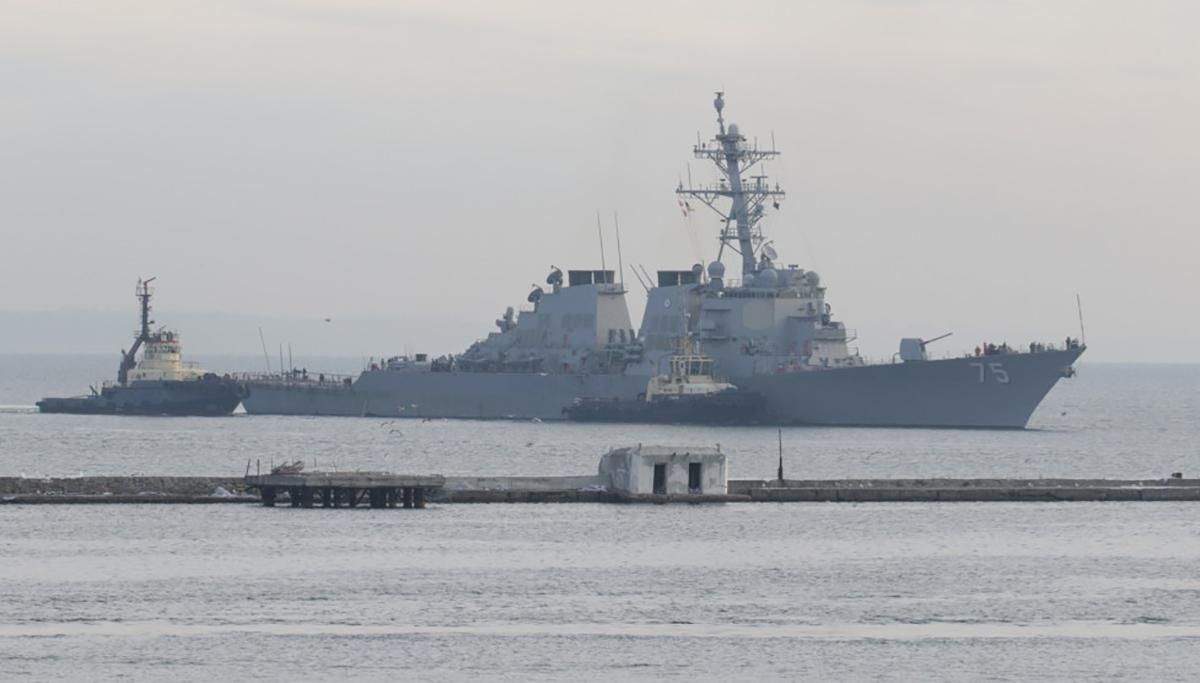 Кораблі НАТО увійшли в Чорне море, Росія розпочала супровід: відео Кораблі НАТО увійшли в Чорне море, Росія розпочала супровід: відео