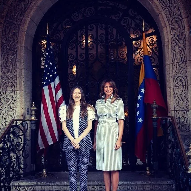 Меланія Трамп з першою леді Венесуели 