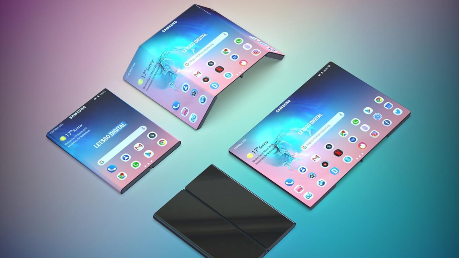 Samsung запатентувала ще один гнучкий смартфон: фото Samsung запатентувала ще один гнучкий смартфон: фото