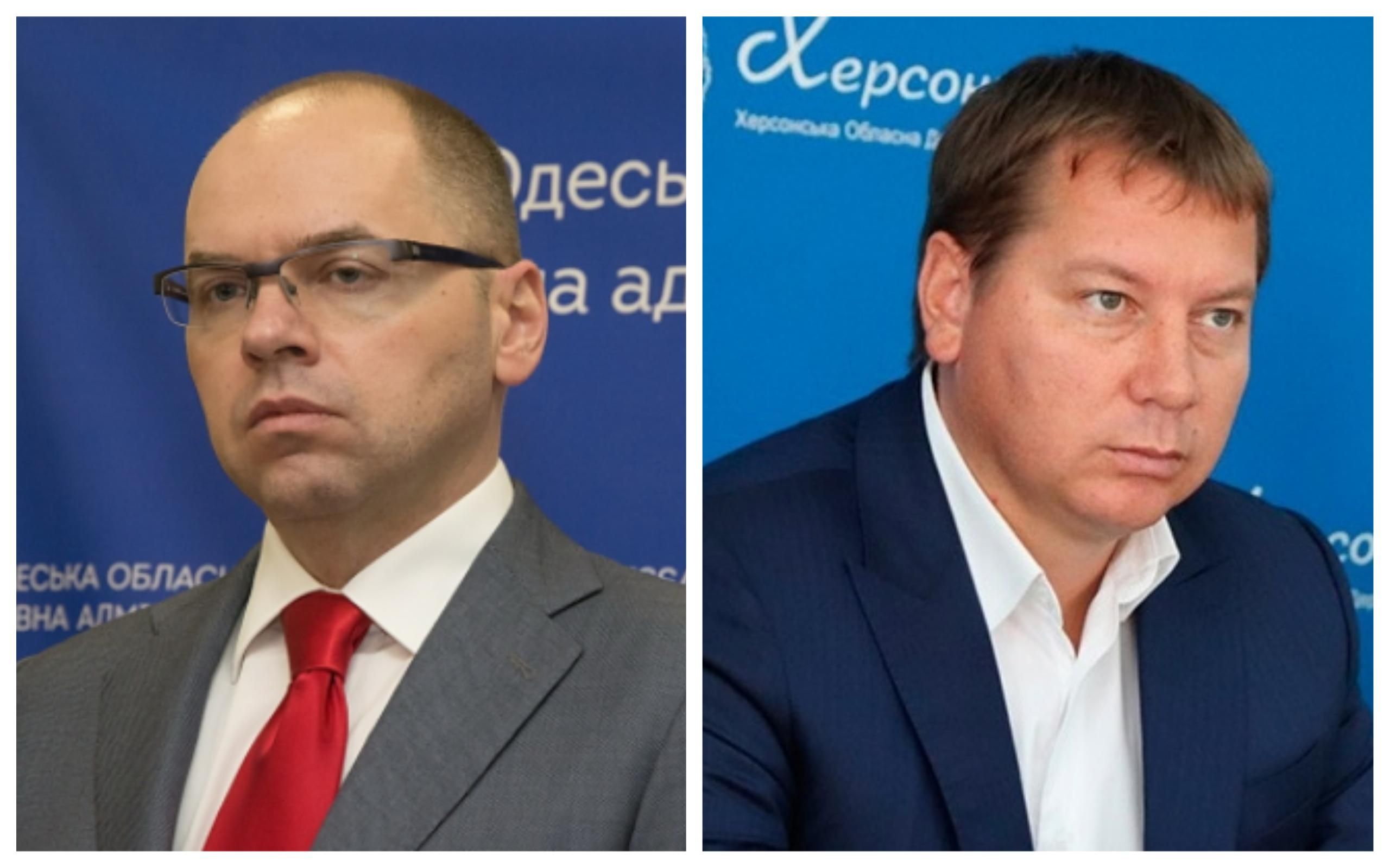 Кабмин уволил Степанова и Гордеева с должностей глав Одесской и Херсонской областей