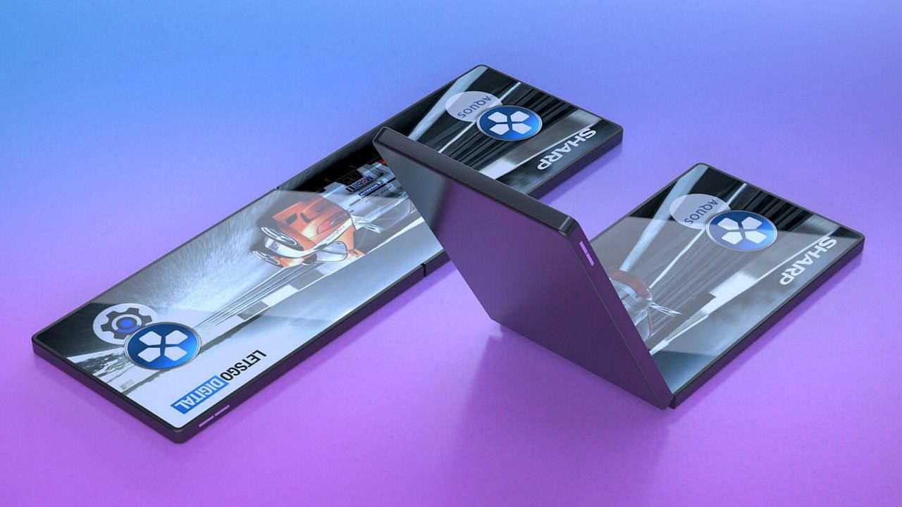 Компания Sharp показала свою версию гибкого смартфона: фото