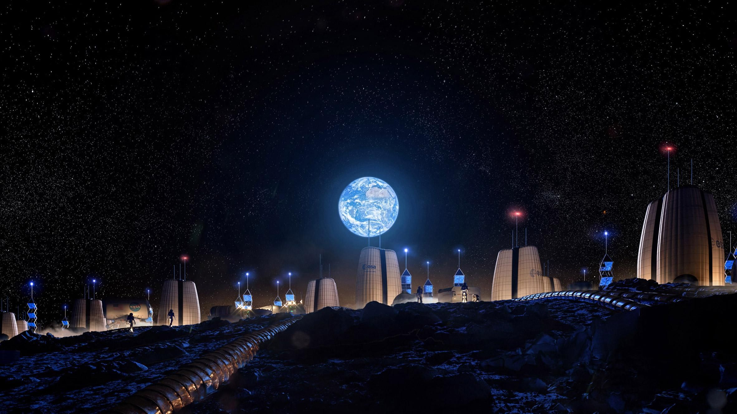 Як виглядатиме перше село на Місяці: фото фантастичного проекту