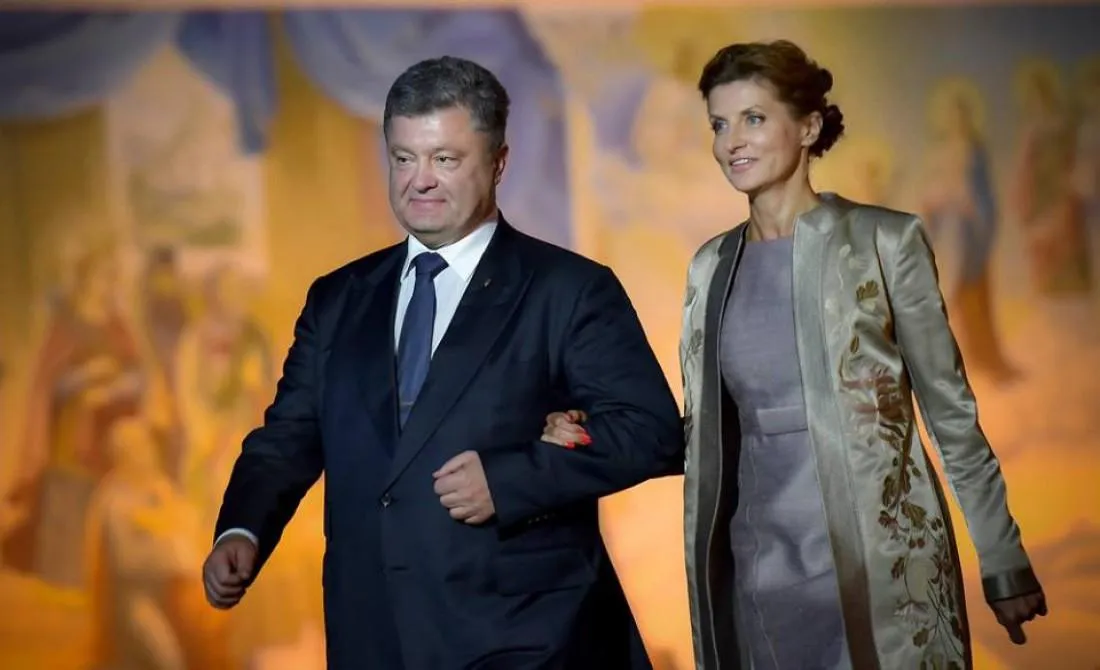 Петро Порошенко із дружиною Мариною