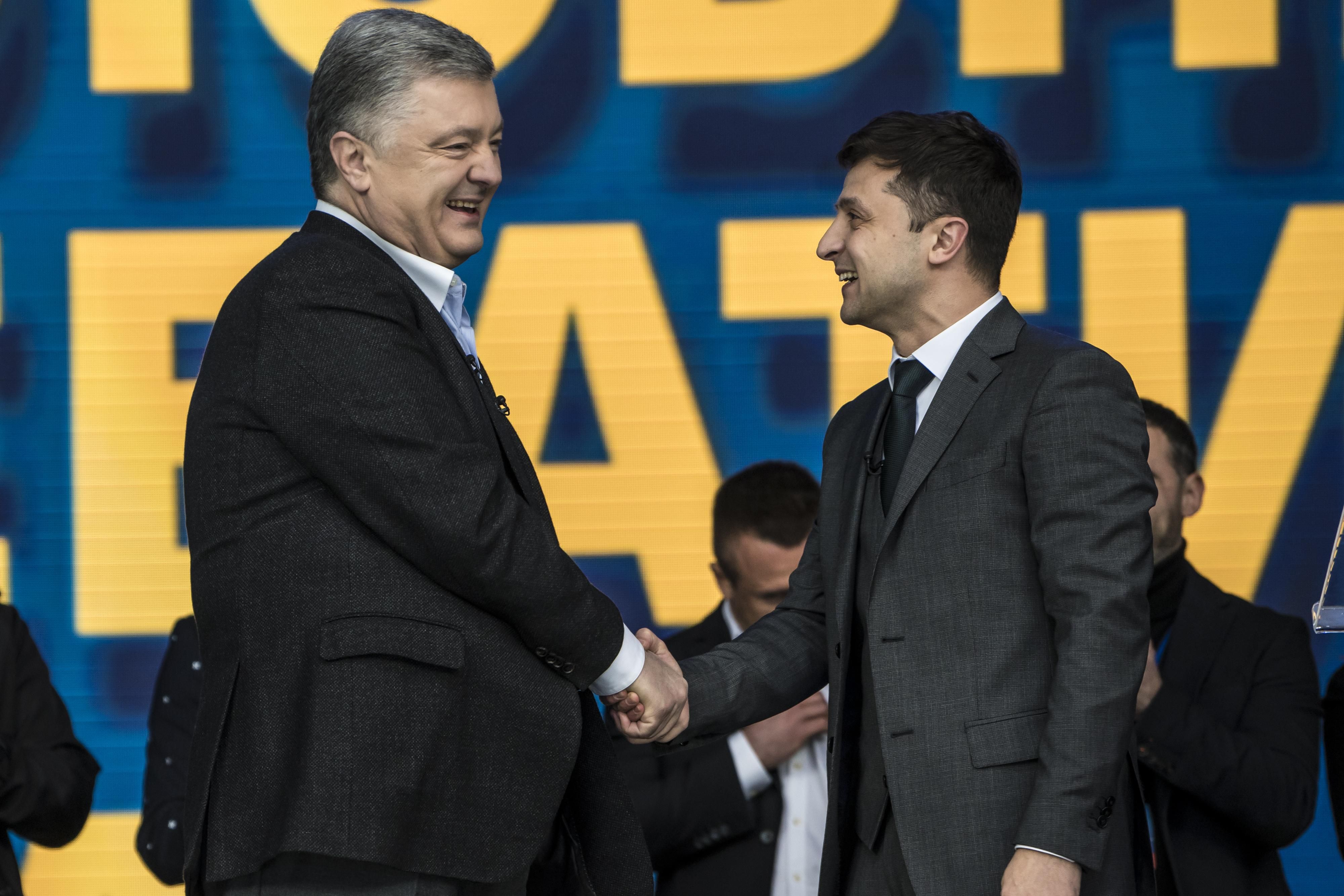 Дебати Порошенко - Зеленський на стадіоні - фото і відео 19.04.2019