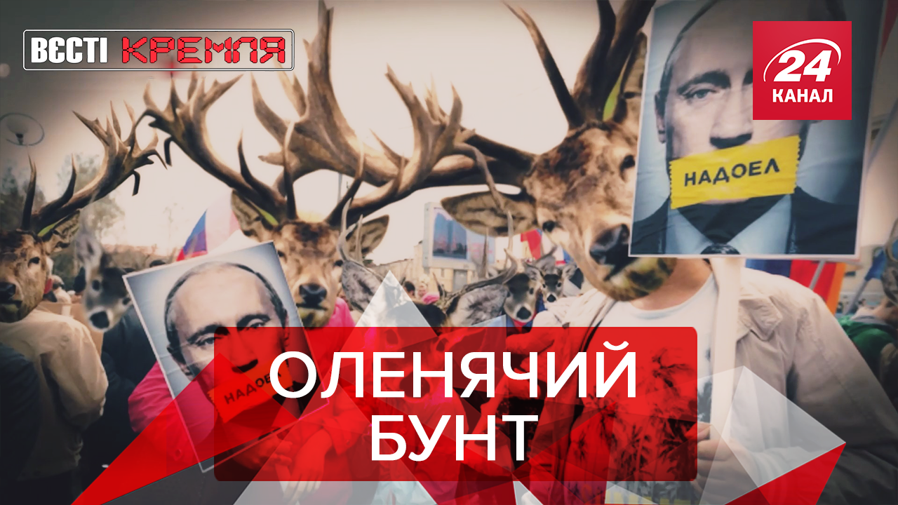 Вєсті Кремля. Слівкі: Проти чого протестують олені. Путін боїться українських товарів