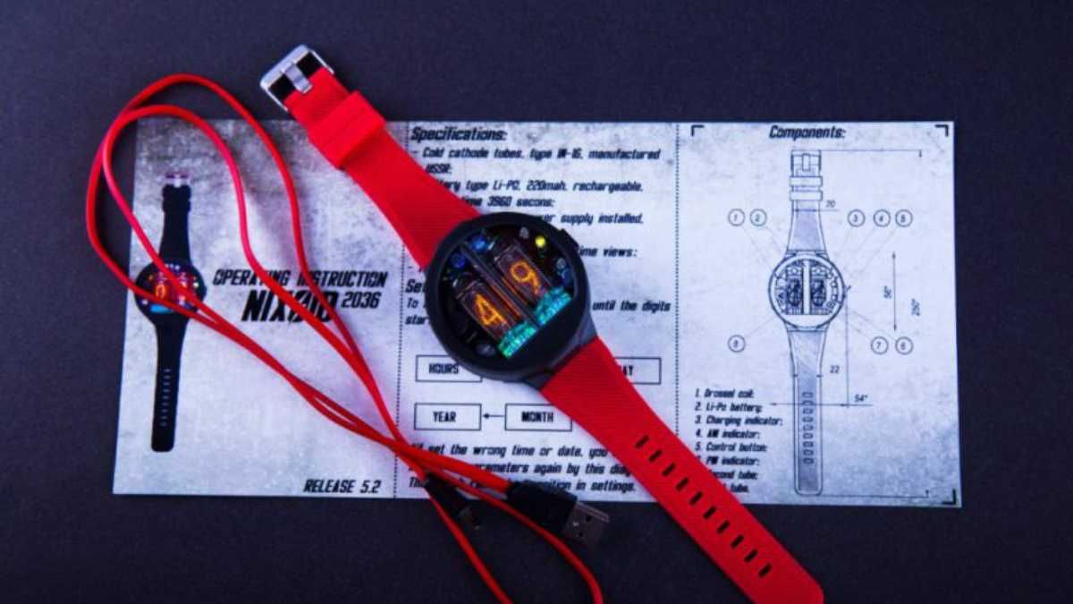 Український стартап створив оригінальний наручний годинник із  символьних ламп