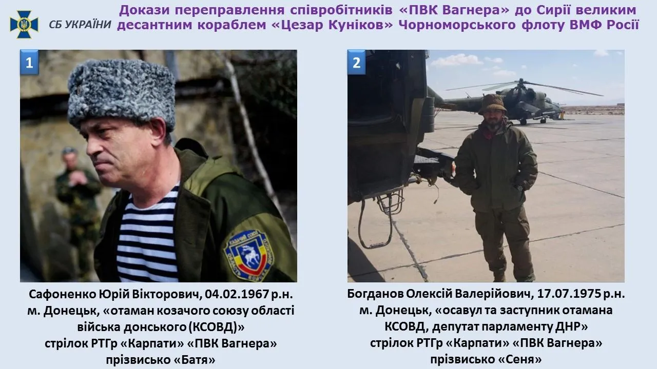Вагнера, Росія, Сирія, Донбас, Сафоненко, Богданов, СБУ Вагнера, Росія, Сирія, Донбас, Сафоненко, Богданов, СБУ