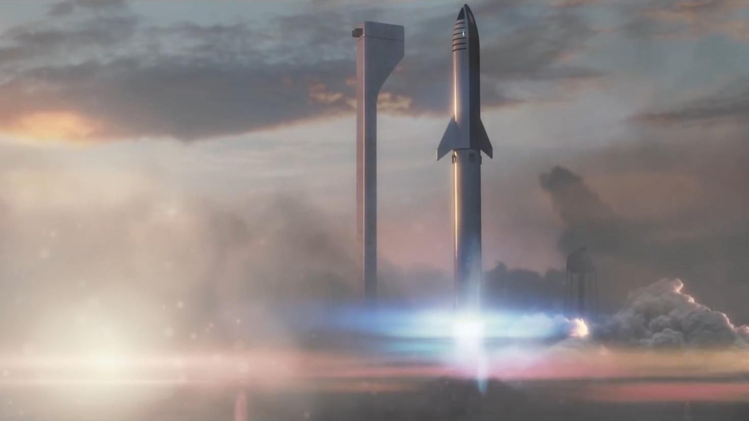 Корабль SpaceX Starship сможет приземлиться на Луне: фото