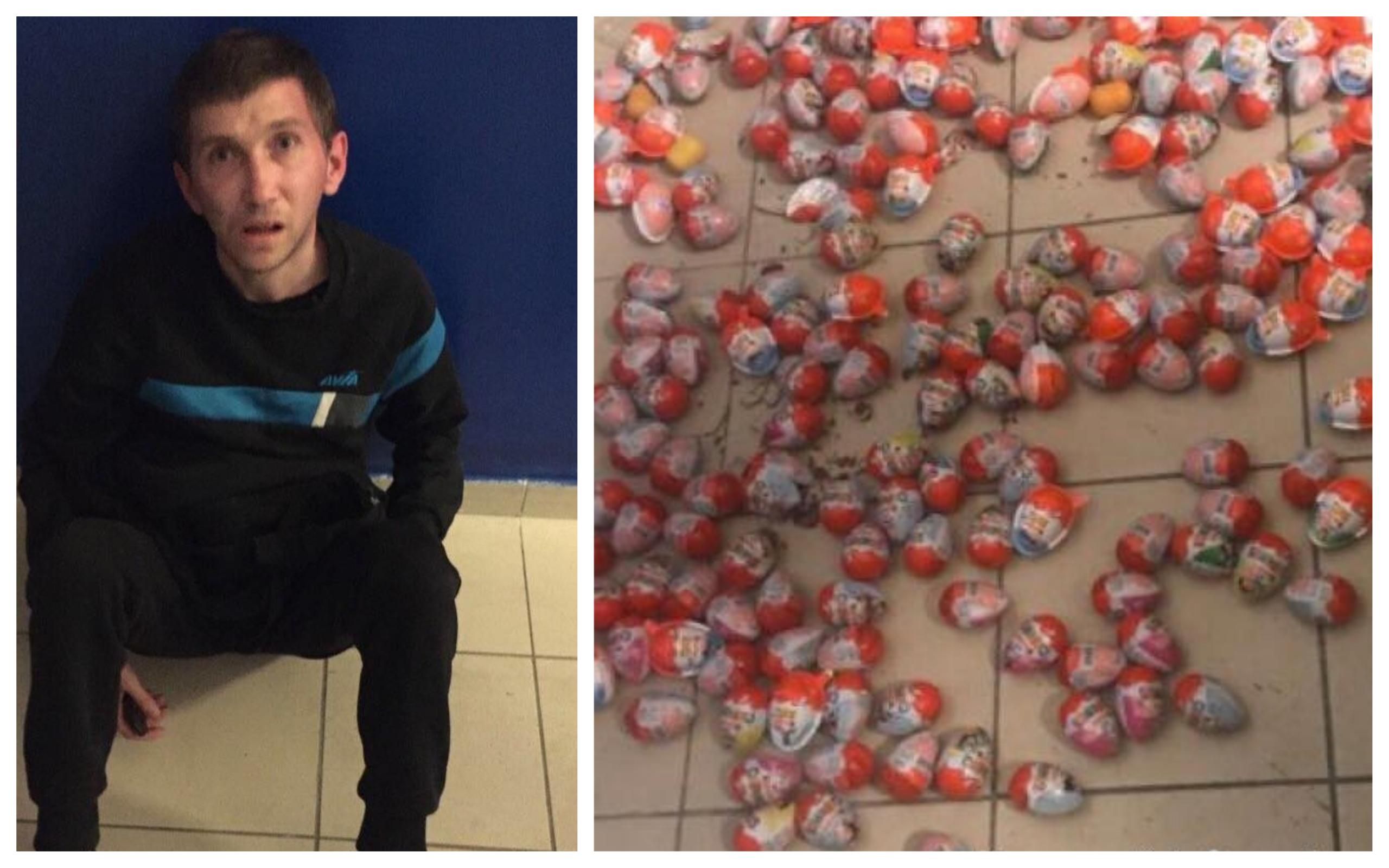 Мужчина попытался украсть "киндеров" на 7 тысяч гривен в Киеве: фото Мужчина попытался украсть "киндеров" на 7 тысяч гривен в Киеве: фото