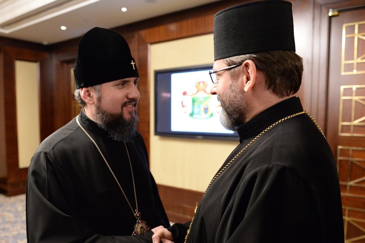 Епифаний поздравил главу УГКЦ Святослава с днем рождения и поблагодарил за поддержку Епифаний поздравил главу УГКЦ Святослава с днем рождения и поблагодарил за поддержку