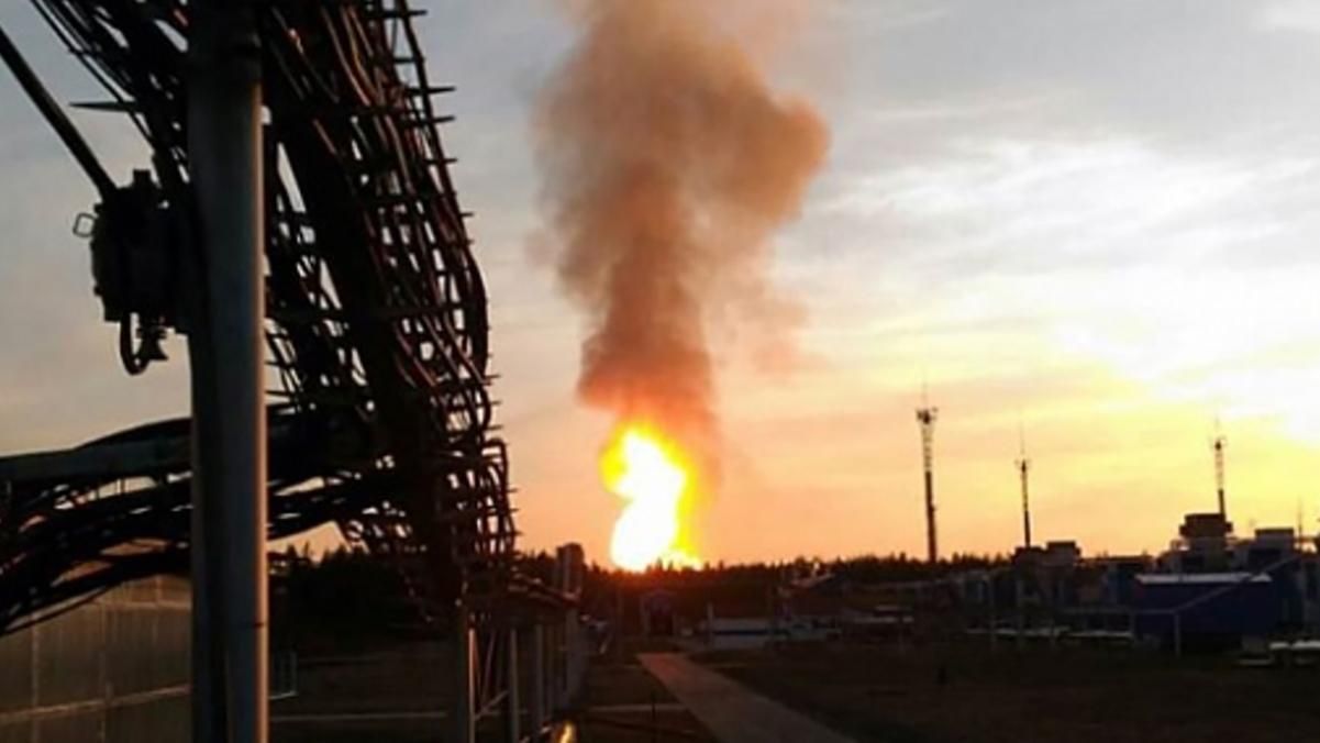 В Росії загорівся магістральний газопровід 