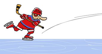 Гру Путіна в хокей зобразили в карикатурі