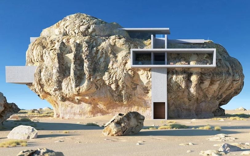 Дім у скелі: будинок архітектора, від якого перехоплює подих