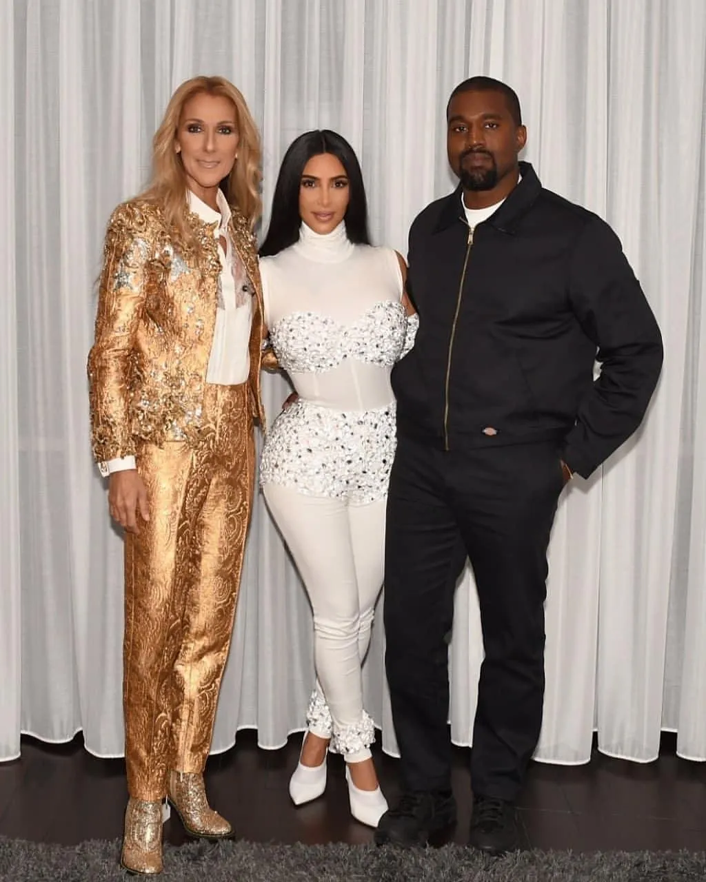 Кім Кардашян і Каньє Вест на концерті Селін Діон Кім Кардашян і Каньє Вест на концерті Селін Діон