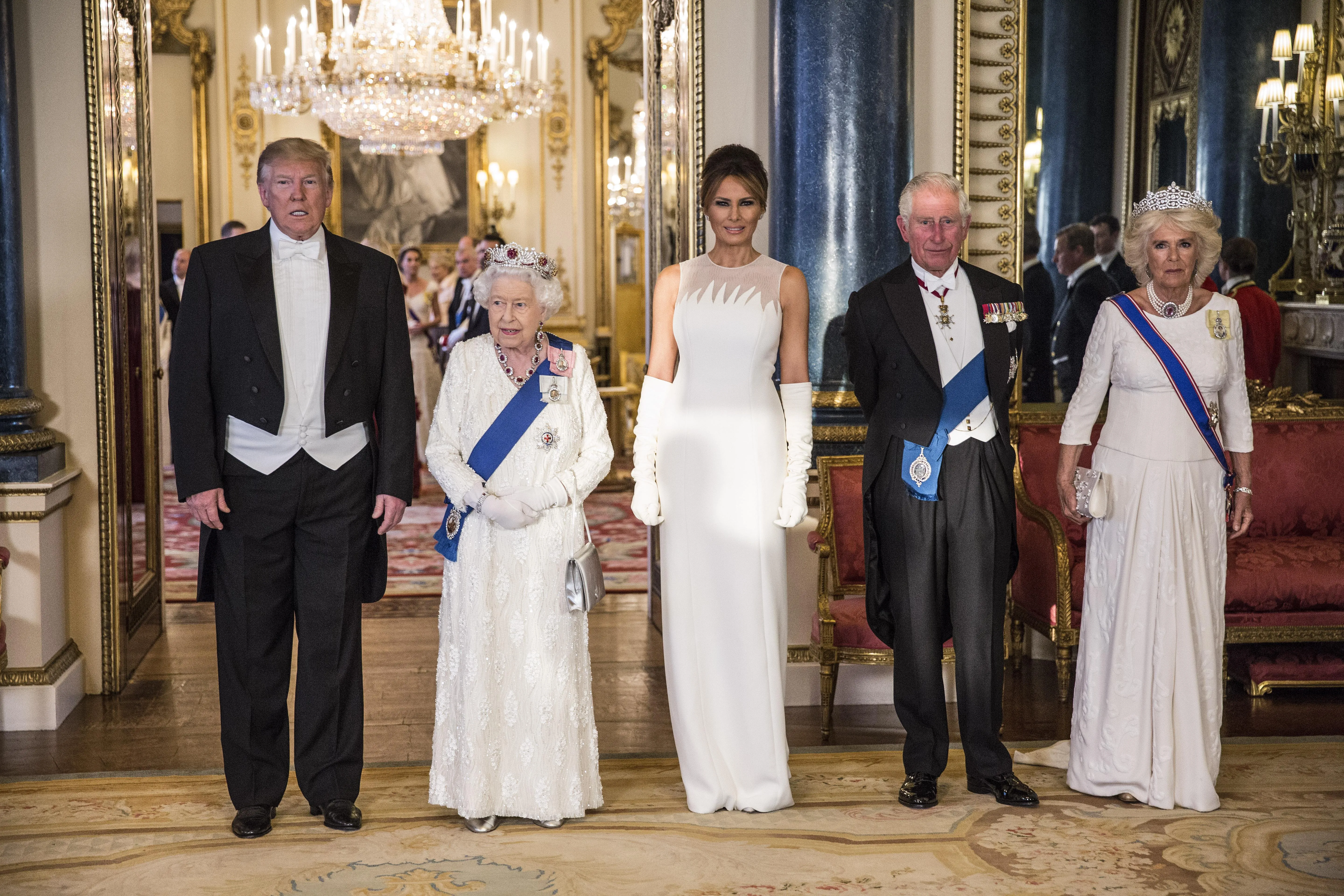 Трампи в Букінгемському палаці 