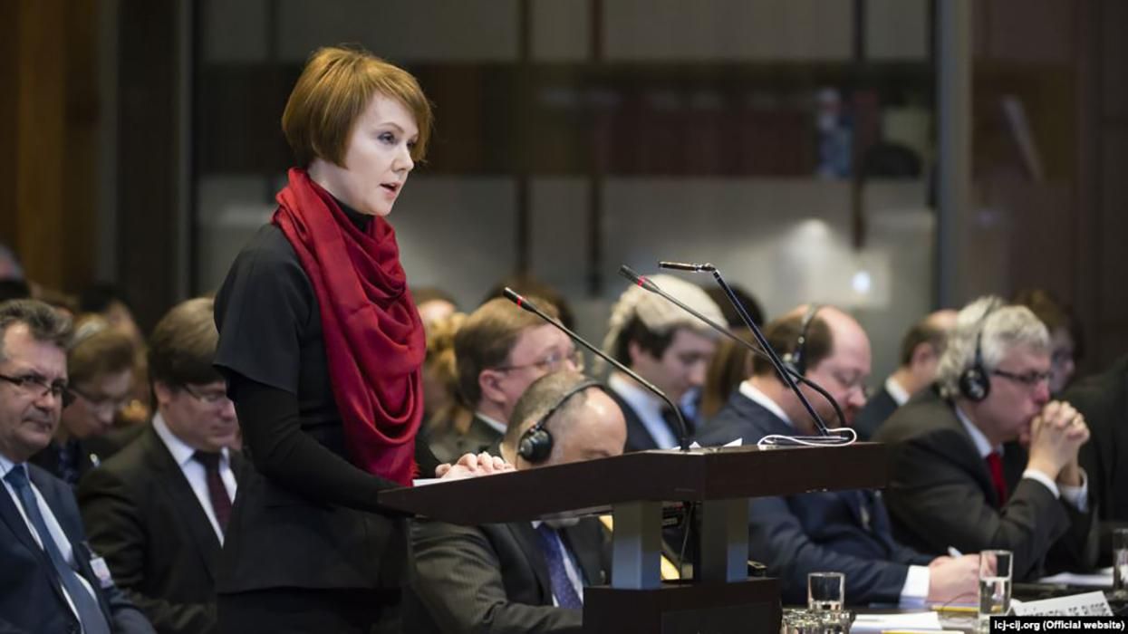 Три не дорівнює п'яти: Зеркаль у суді ООН різко розкритикувала аргументацію Росії Три не дорівнює п'яти: Зеркаль у суді ООН різко розкритикувала аргументацію Росії