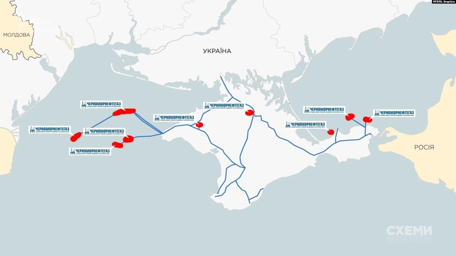 Росія захопила 9 із 10 українських родовищ Росія захопила 9 із 10 українських родовищ