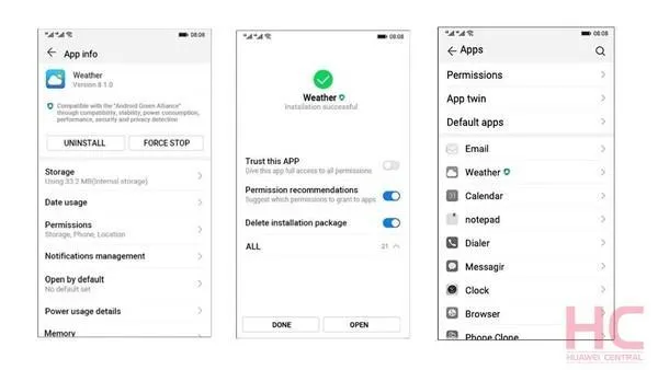 Скріншоти з операційної системи Huawei Скріншоти з операційної системи Huawei