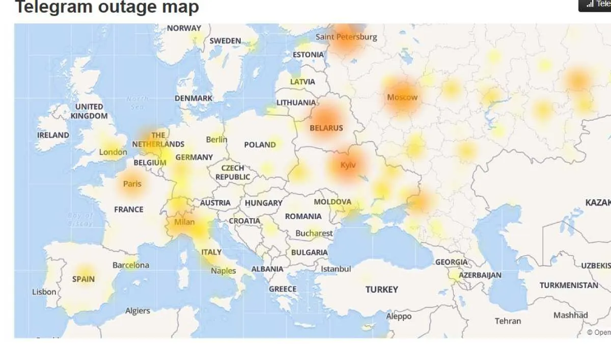 Telegram перестав працювати