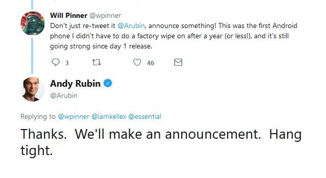 Твіт Енді Рубіна Твіт Енді Рубіна