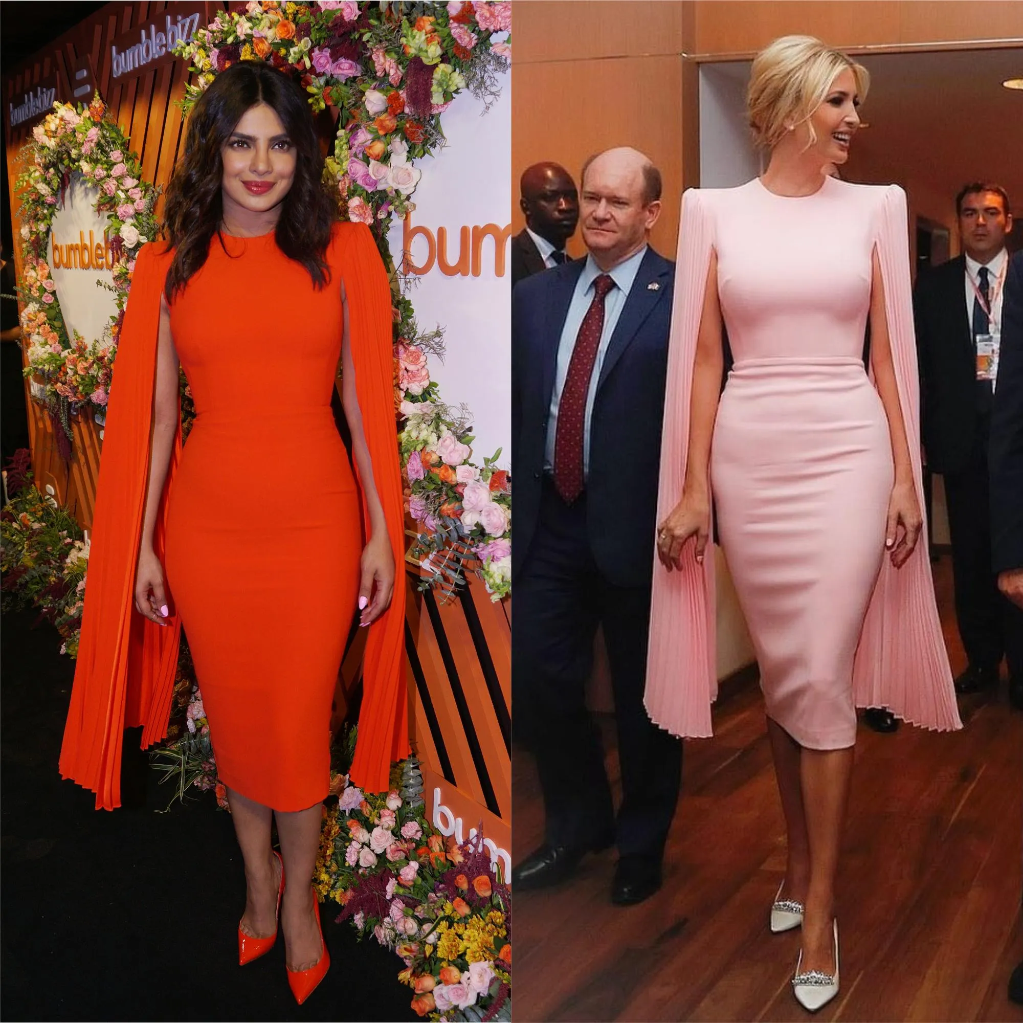 Пріянка Чопра та Іванка Трамп в однакових сукнях Пріянка Чопра та Іванка Трамп в однакових сукнях