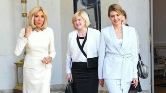 Елена Зеленская продемонстрировала стильный образ во время встречи с первой леди Франции