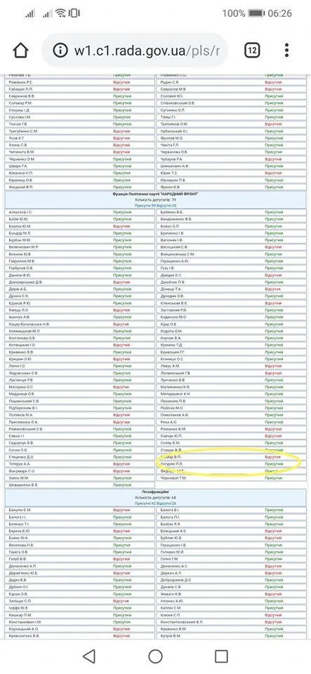 Скріншот протоколу ВР Скріншот протоколу ВР