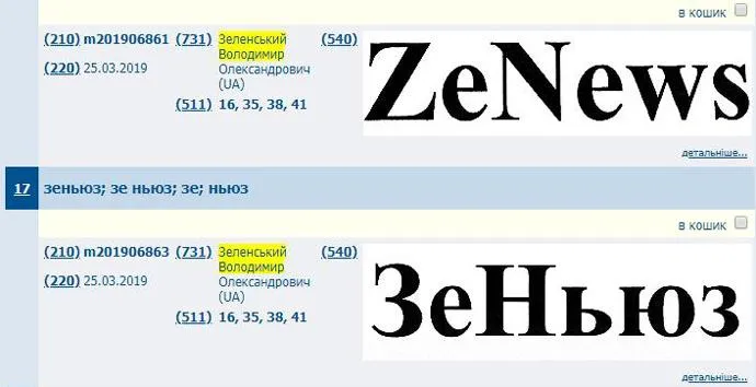 зеленський торговельні марки зеленський торговельні марки