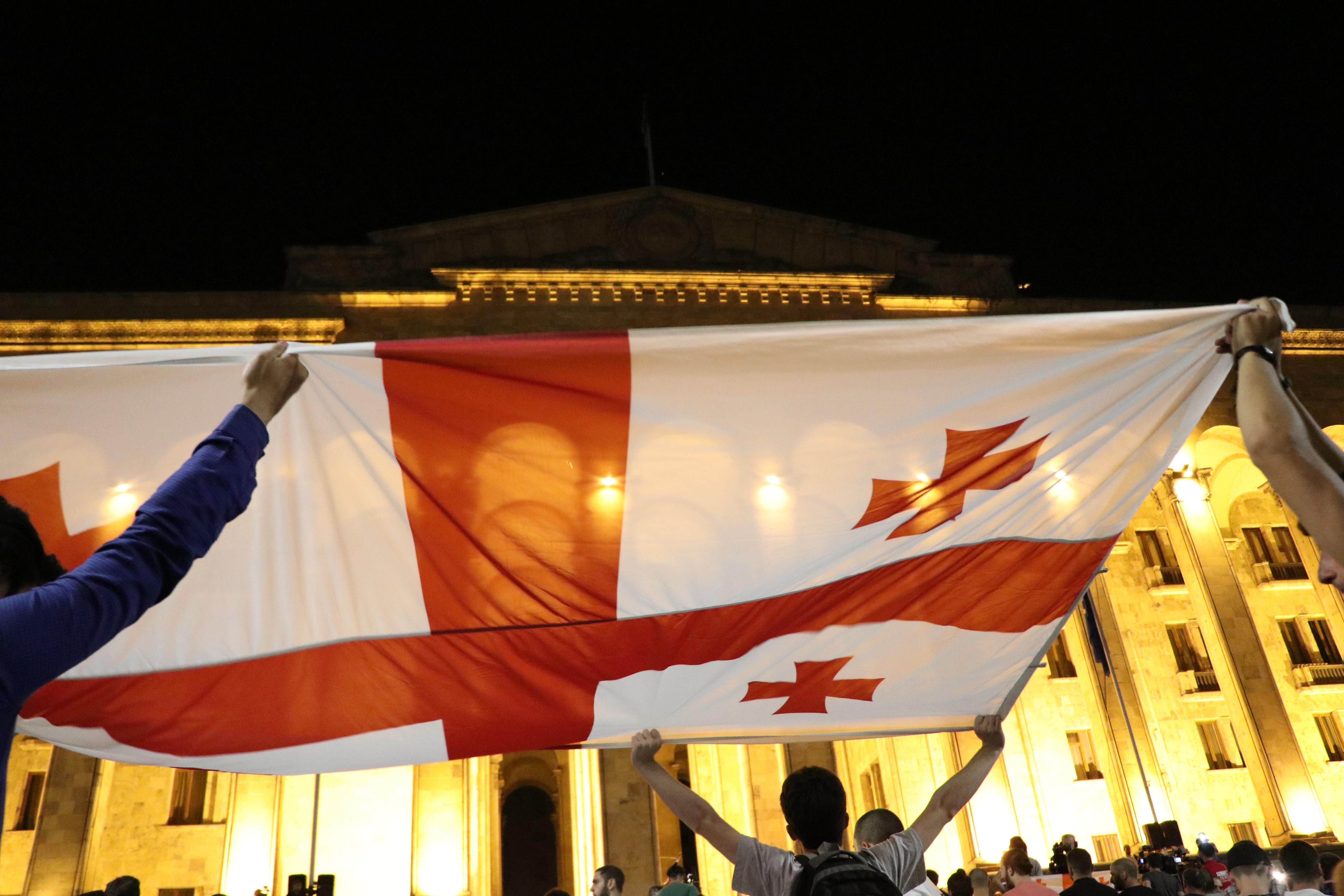 Антиросійські протести у Грузії: до людей приєдналася колишня перша леді Антиросійські протести у Грузії: до людей приєдналася колишня перша леді