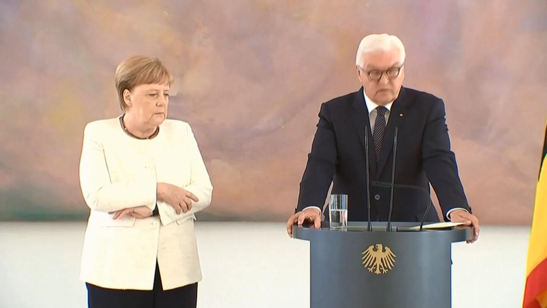 Меркель снова стало плохо во время официальной встречи: видео