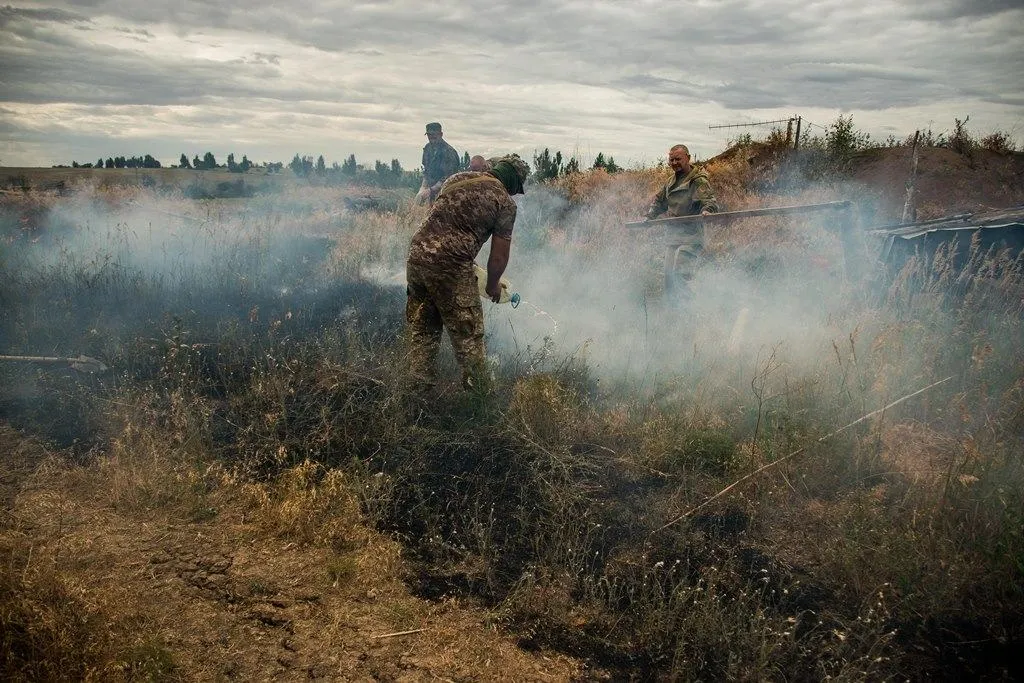 пожежа в зоні ООС