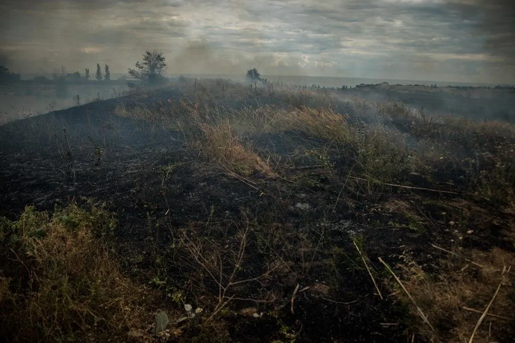 пожежа в зоні ООС