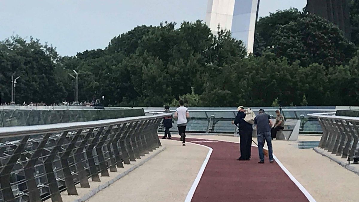 На "міст Кличка" знову потягнуло нетверезого водія: фото На "міст Кличка" знову потягнуло нетверезого водія: фото