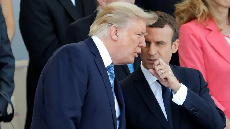 Трамп побывал на параде во Франции
