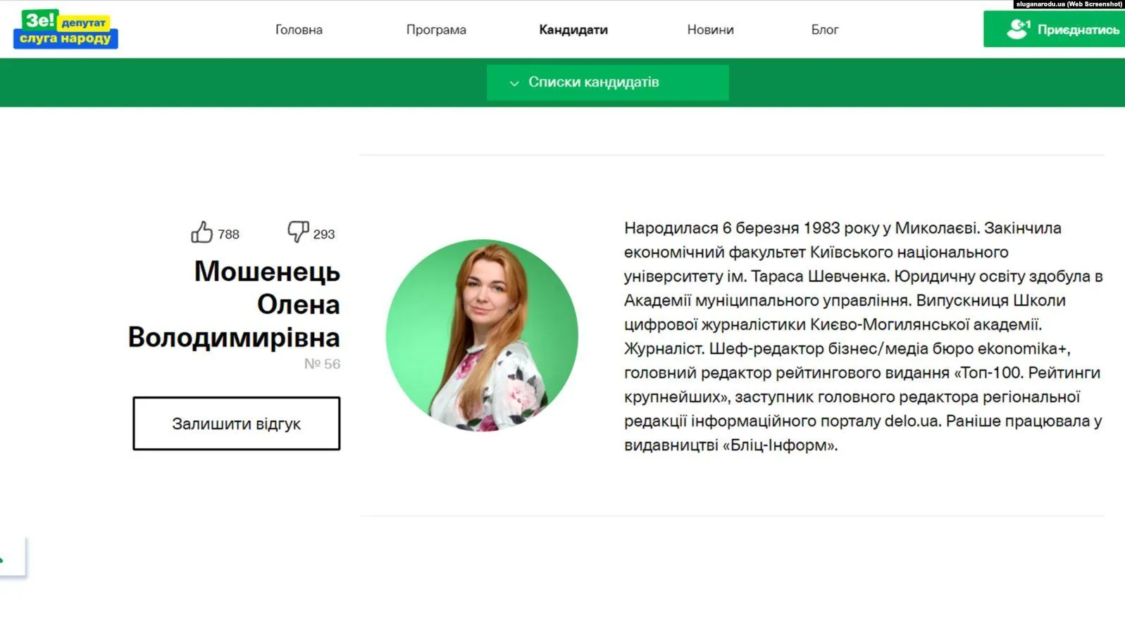 Олена Мошенець Олена Мошенець